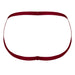 Burgundy strappy jockstrap with plush elastic waistband and minimal back design by Male Power.