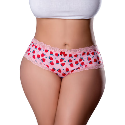Magic Silk Sweet Treats Boy Short with Lube Strawberry