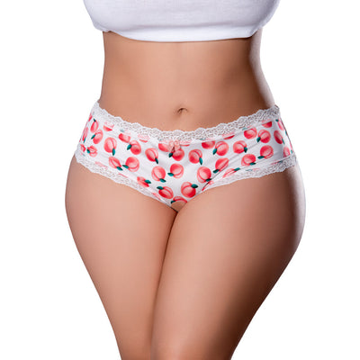 Magic Silk Sweet Treats Crotchless Boy Short with Lube Queen Size