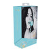 Packaging of Ouch! Paris Collection Silicone Ball Gag in light blue with a black and white image of a woman holding the gag.