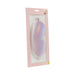 Iridescent bonded leather blindfold in pink packaging from the Ouch! Paris Collection with gold-tone hardware.