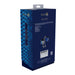 Ouch! Florence Collection Leg Cuffs packaging in dark blue with snake skin pattern and product image on the back.