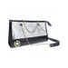 Chic black and white handbag with snake print panel and gold chain straps from Ouch! Florence Collection Kit