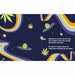 Illustrated cosmic scene with cannabis leaves and buds orbiting like planets, featuring a dedication message in white text.