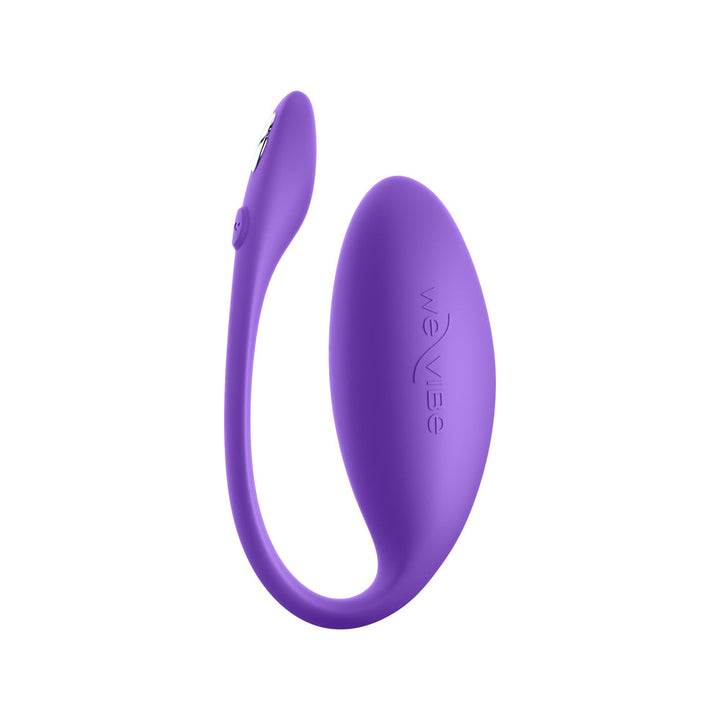 Purple We-Vibe Jive Lite ergonomic egg vibrator with flexible design and smooth silicone finish on white background.
