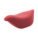 Smooth red silicone bird-shaped personal massager with gentle curves and subtle ridges for enhanced sensation.