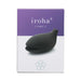 Packaging of iroha+ YORU Renewal with a sleek black silicone device on a purple and white background.