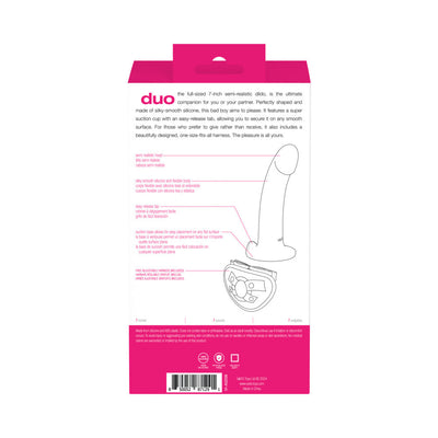 Vedo Duo Silicone Dildo (Non Vibrating) With Harness