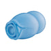 Blue Delite Heated Rose Masturbator with soft, textured design and compact shape for discreet use and easy handling.