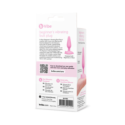 b-Vibe Beginners Vibrating Butt Plug