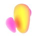 Compact ROMP Kiss clitoral suction toy in vibrant pink and coral with smooth silicone finish and ergonomic design.