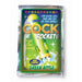 Green Apple flavored Cock Rockets oral candy pack with colorful rocket design and playful text on silver foil packaging.