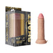 6.5-inch realistic vibrating shaft in flesh tone with suction cup base and black and gold packaging box.