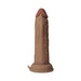 Realistic 6.5-inch vibrating model in flesh tone with suction cup base for hands-free use.