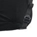 Close-up of black padded seat with adjustable strap and buckle detail on the Sportsheets Pivot Deluxe Door Jam Sling.