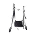 Black Sportsheets Pivot Deluxe Door Jam Sex Sling with adjustable straps, padded seat, and handles for secure support and comfort.