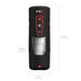 Black PDX Elite Milk Me Hotter stroker with illuminated control buttons and size dimensions shown.