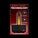 PDX Elite Milk Me Hotter device highlighting body heat technology with warming indicator lights and timer settings.