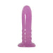 Purple curved tip dildo with suction cup base from Adam & Eve Eves Strap-On Play Set.