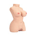 Realistic female torso with detailed curves and features in natural skin tone, designed for intimate use.