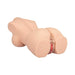 Realistic flesh-toned torso with detailed curves and dual entry points for intimate use.