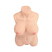 Realistic female torso with detailed breasts and hips in soft skin tone, designed for intimate use.