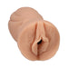Handheld Signature Strokers Allie Nicole ULTRASKYN pocket sleeve in vanilla color with lifelike texture.