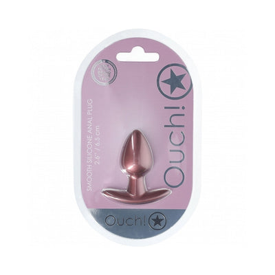 Ouch! Smooth Silicone Anal Plug Small 2.6 in.