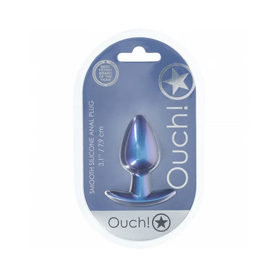 Ouch! Smooth Silicone Anal Plug Medium 3.1 in.