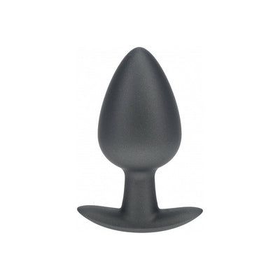Ouch! Smooth Silicone Anal Plug Large 3.5 in., Purple