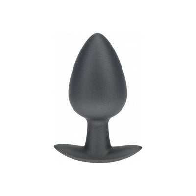 Ouch! Smooth Silicone Anal Plug Large 3.5 in., Purple