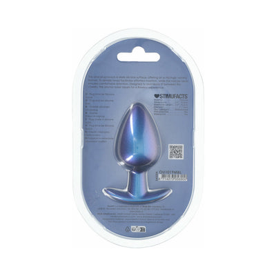 Ouch! Smooth Silicone Anal Plug Large 3.5 in., Purple