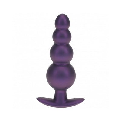 Ouch! Smooth Silicone Beaded Anal Plug 4.6 in.