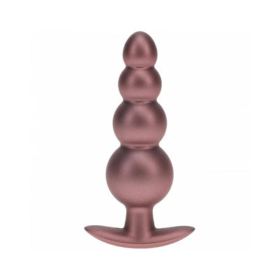 Ouch! Smooth Silicone Beaded Anal Plug 4.6 in.