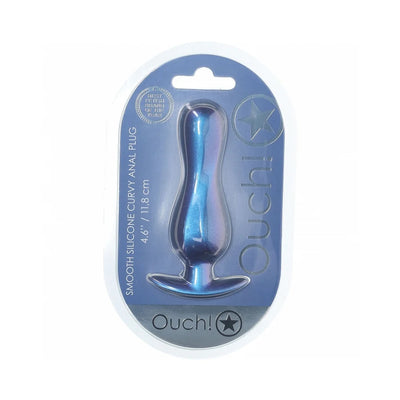 Ouch! Smooth Silicone Curvy Anal Plug 4.6 in.