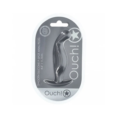 Ouch! Smooth Silicone P-Spot Anal Plug 4.6 in.
