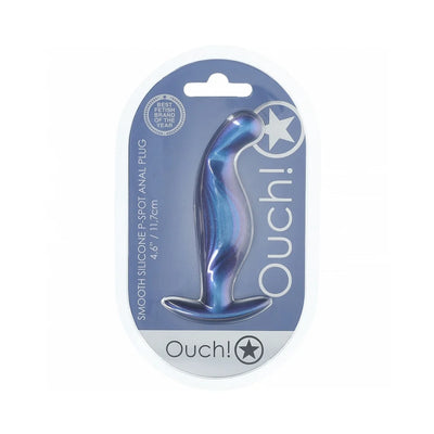 Ouch! Smooth Silicone P-Spot Anal Plug 4.6 in.