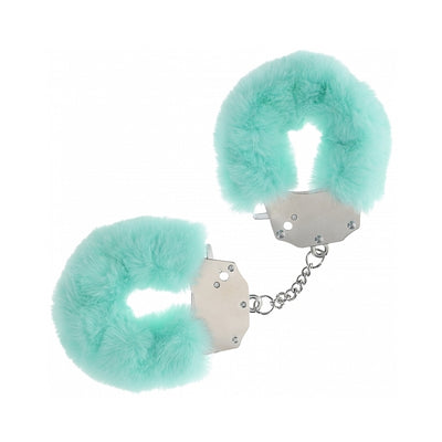 Ouch! Heavy-Duty Fluffy Handcuffs Powder Green Ouch! Heavy-Duty Fluffy Handcuffs Powder Green