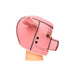 Pink neoprene hood designed to resemble a pig, featuring ears and a snout detail with black stitching accents.