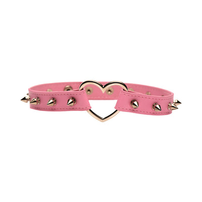 Master Series Spiked Heart Choker