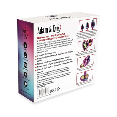 Adam & Eve Rainbow Heart Anal Training Set