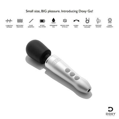 Doxy Go Travel-Sized Wand Massager