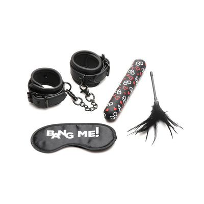 Bang! 4 pc Bondage Kit - Black