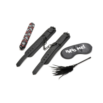 Bang! 4 pc Bondage Kit - Black