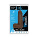6-inch chocolate-colored vibrating dildo with suction cup base in retail packaging by Jock.