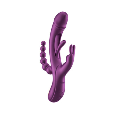 Trilux Kinky Finger Rabbit Vibrator with Anal Beads