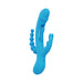 Trilux Kinky Finger Rabbit Vibrator with Anal Beads - Blue