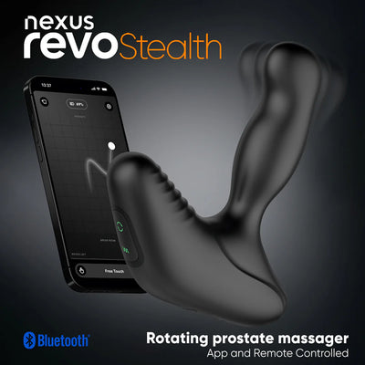Nexus Revo Stealth App Enabled Rotating and Vibrating Remote Control Prostate Massager