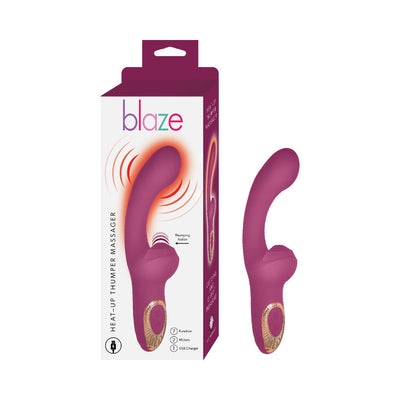 Blaze Heat-Up Thumper Massager Aqua