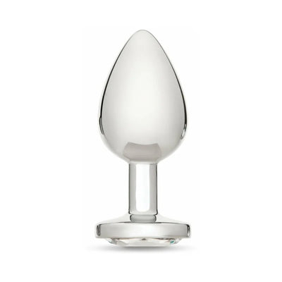 Me You Us Crystal Jewels Metal Plug Clear Large